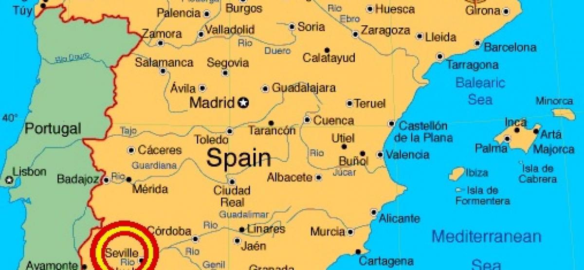 Севілья Іспанія карта