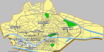 Севілья Іспанія пам'ятки карта