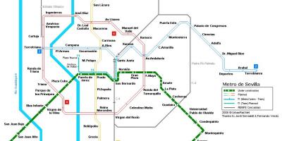 Карта залізничного вокзалу Севілья 